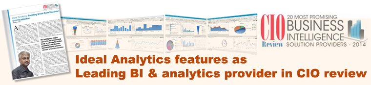 Ideal Analytics features as Leading BI & analytics provider in CIO review