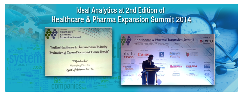 Ideal Analytics – marks the leadership role in Health Care analytics through Health Care analytics through HealthCare & Pharma Summit